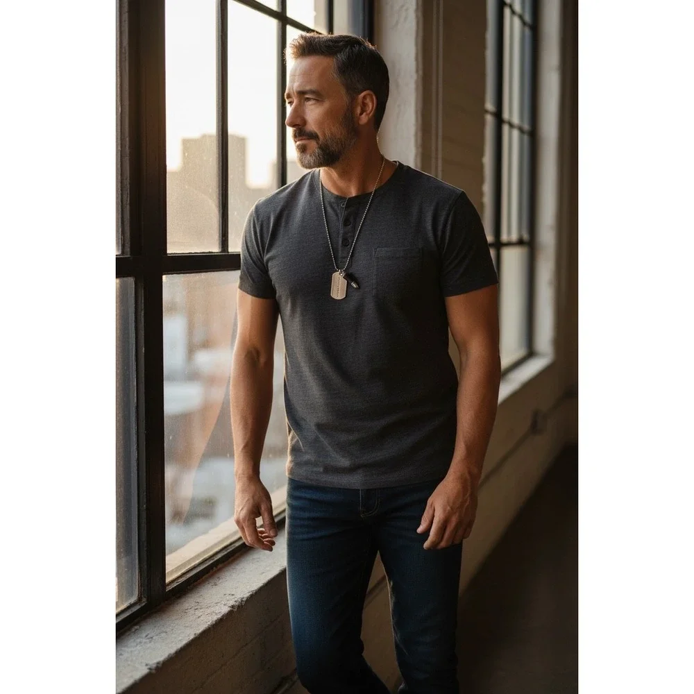 Paparazzi Because of the Brave Silver Dog Tag Bullet Necklace Mens Urban Jewelry